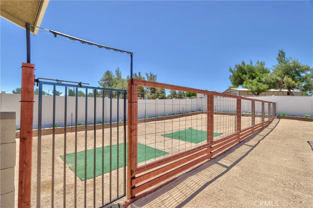 Large dog run.
