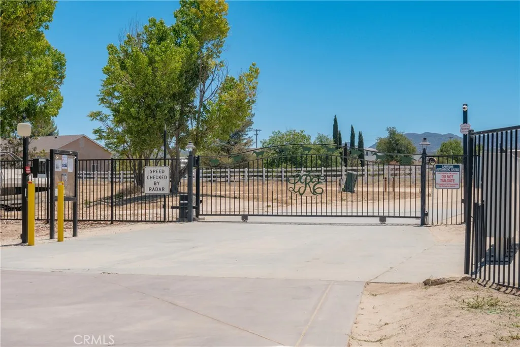 Security Gate Entrance.
