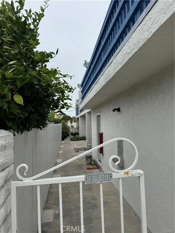 Gated entrance.