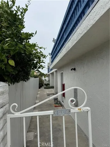 Gated entrance.