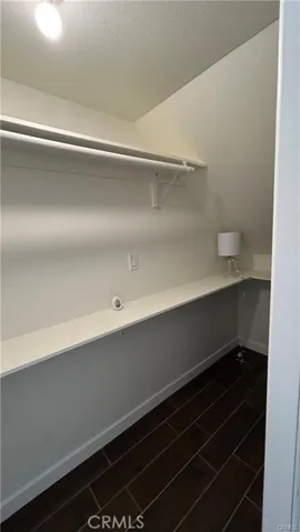 Huge closet.