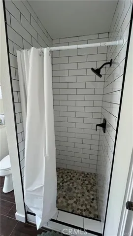 Walk-in shower.