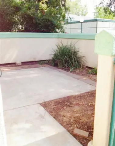 Patio outside of kitchen area