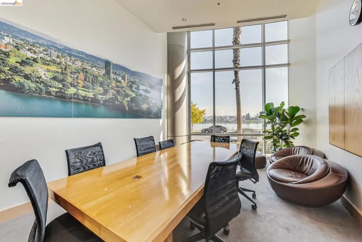 Expansive floor-to-ceiling windows with grid framing