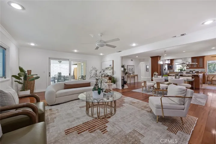 Living Room - open concept to Dining Room