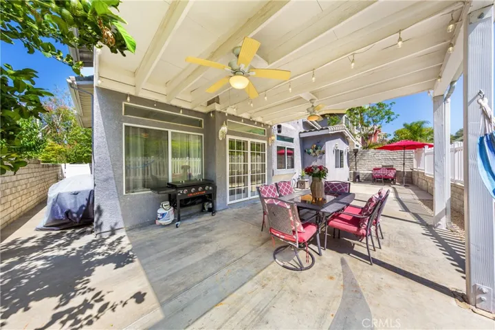 Backyard - Large covered sitting area