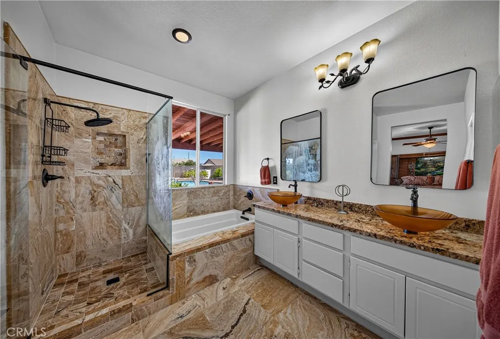 Primary Bathroom- Walk-in Shower & SoakingTub