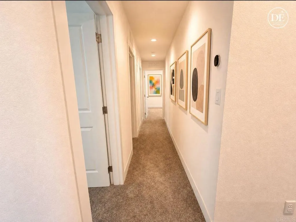 AI staged center hall
