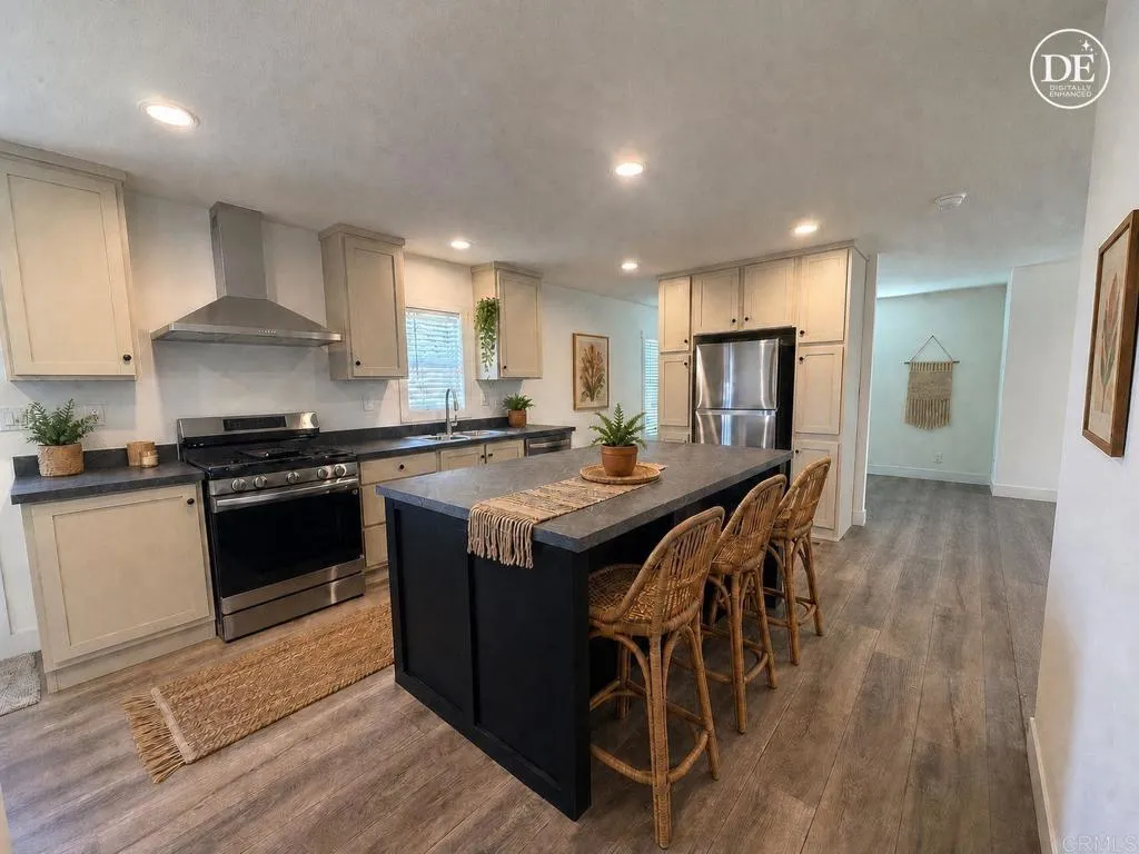 ai staged gourmet kitchen
