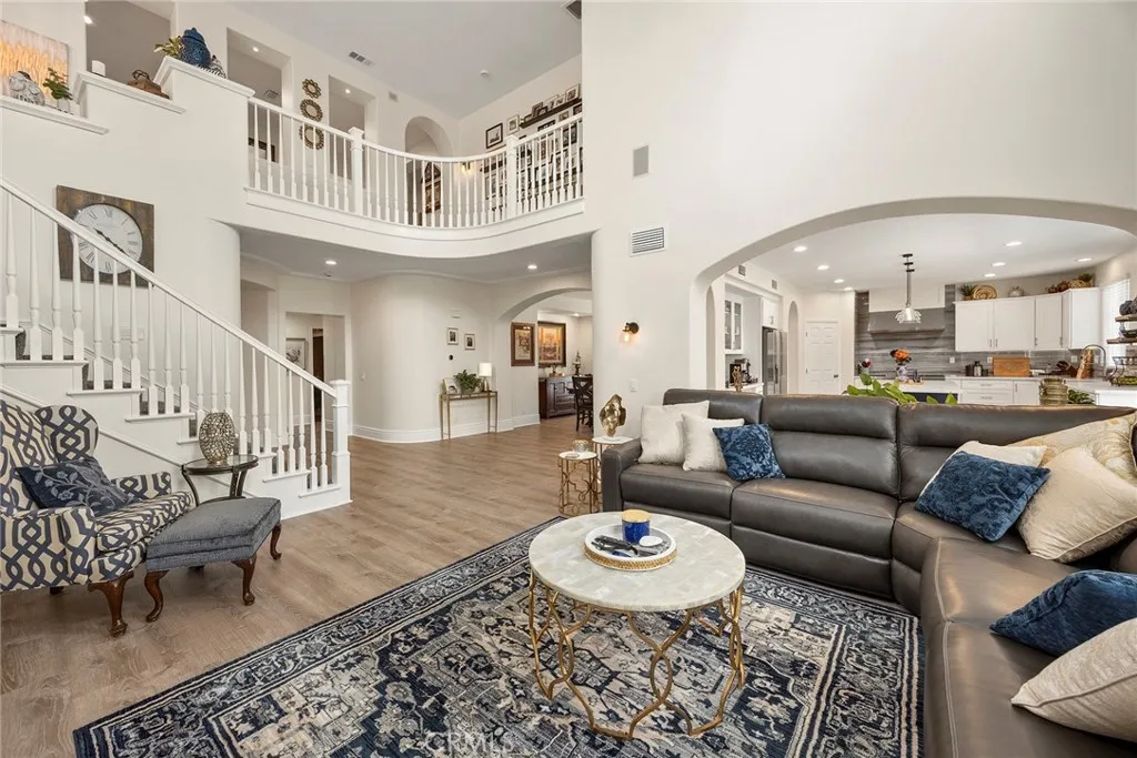 View from living room towards entry.