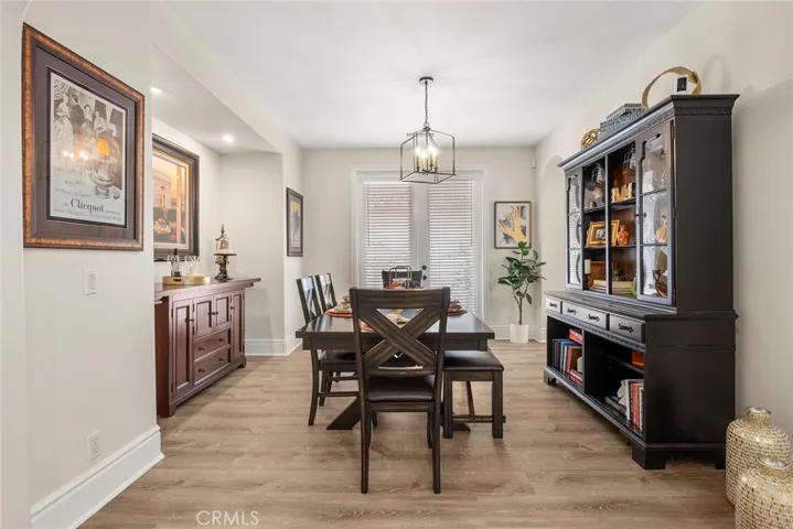 Formal dining area.