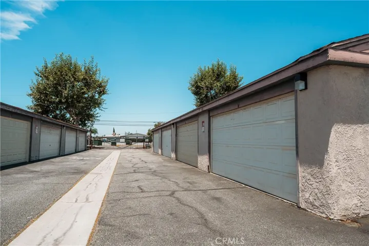 Garage is located steps away from the condo