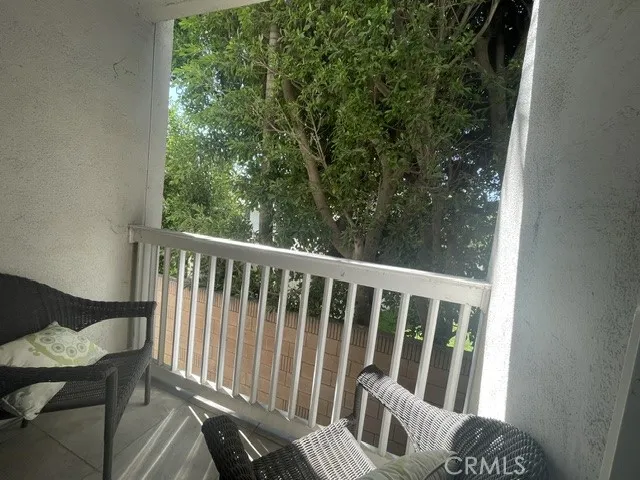 Tree-lined deck
