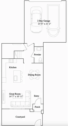 Residence 6 - level 1 floorplan