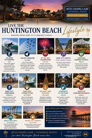 Enjoy year round festives close by to your new home!