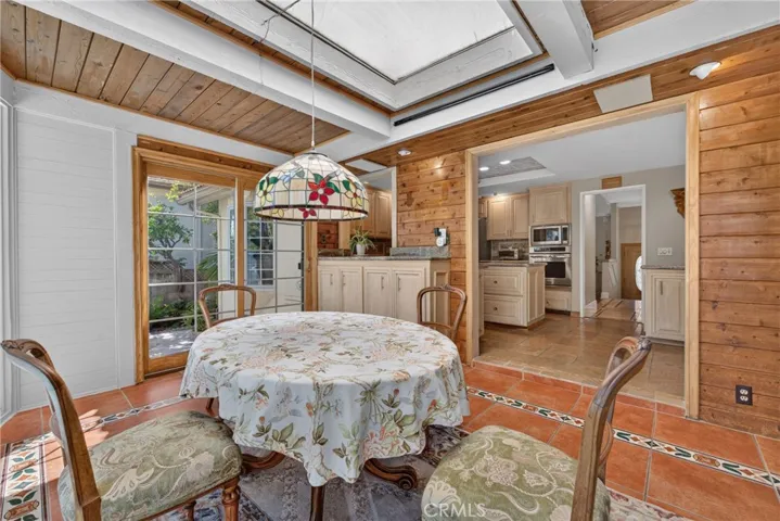 Expanded sunroom/breakfast area.
