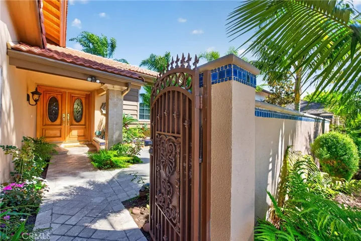 Gated courtyard