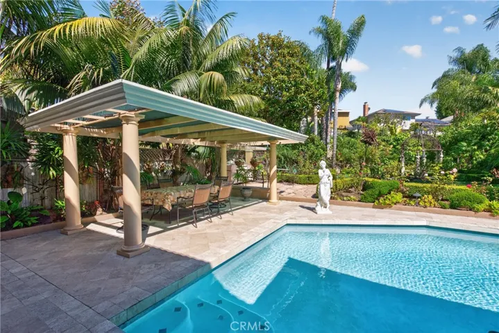 Covered pool area for BBQs