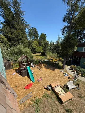 View from upstairs deck of Common Play Area