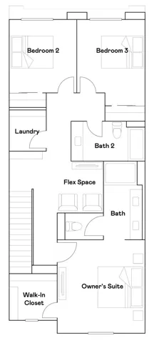 Residence 2 - level 2 floorplan