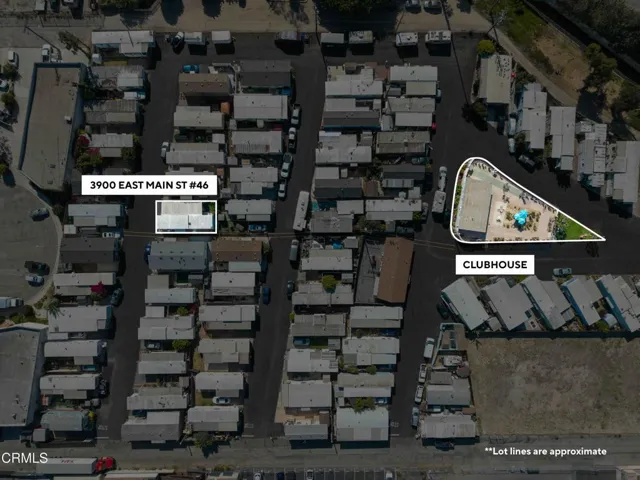 Aerial site view lot line - 3900
