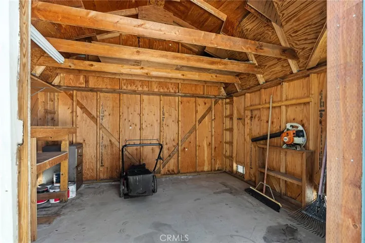 Insdie Shed