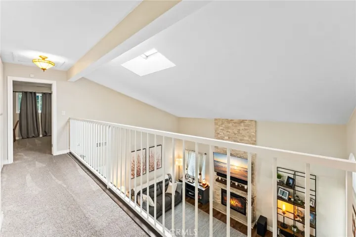 Upstairs Hall looking over living room