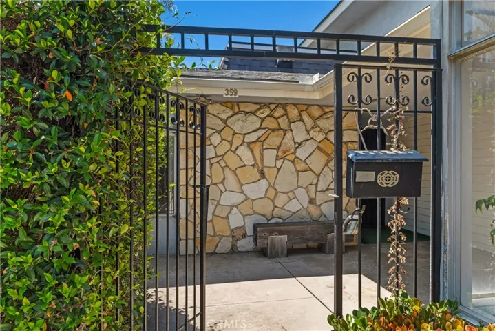 359 is the Private back unit with 3 bedrooms/2 baths.