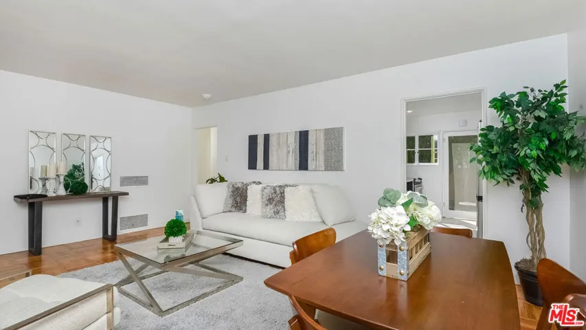 Spacious living and dining are