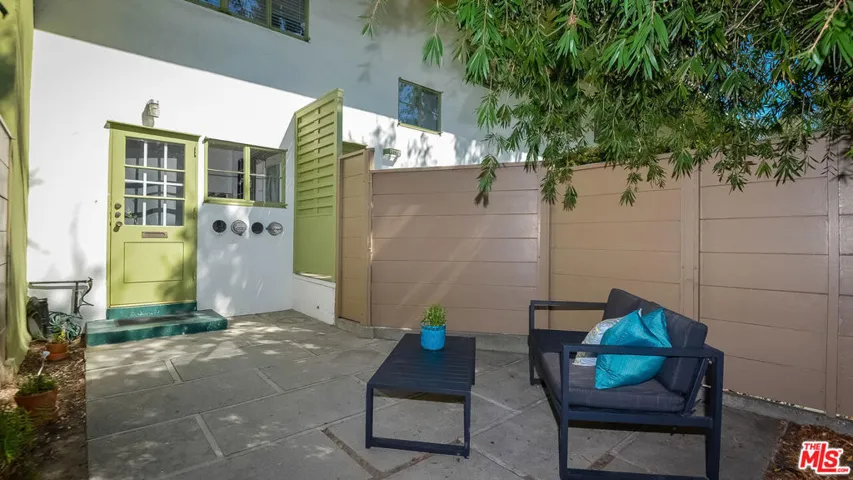 Private patio with direct acce