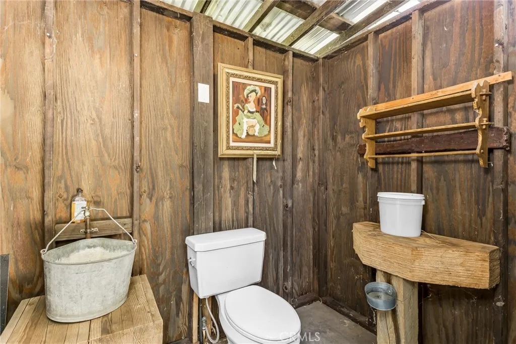 Outhouse with toilet and shower