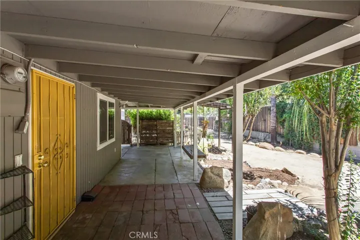 Rear patio off of kitchen