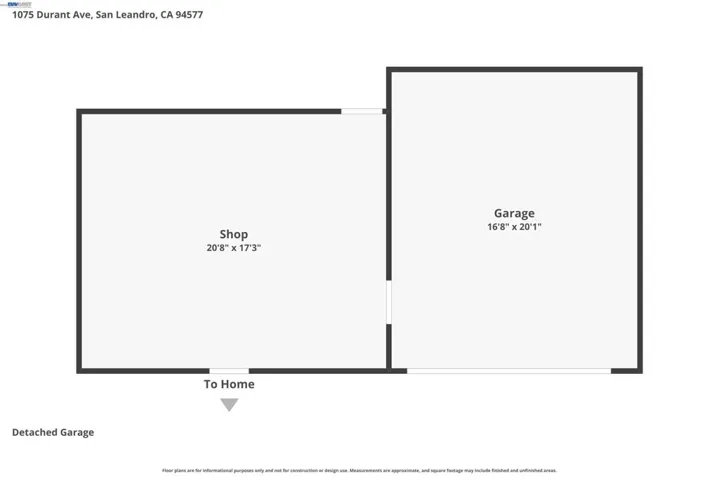 Garage and Shop floor plan