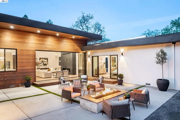 spacious courtyard