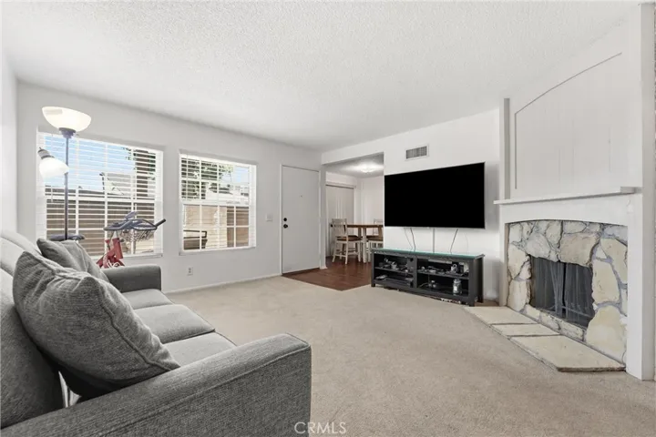 Living Room with Fireplace.