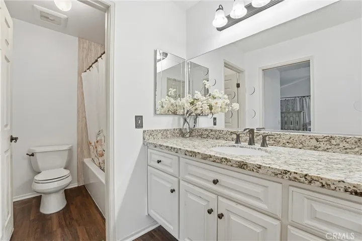 Upstairs Bath is Upgraded.