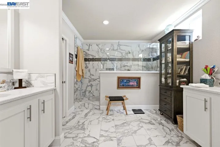 with large walk-in shower