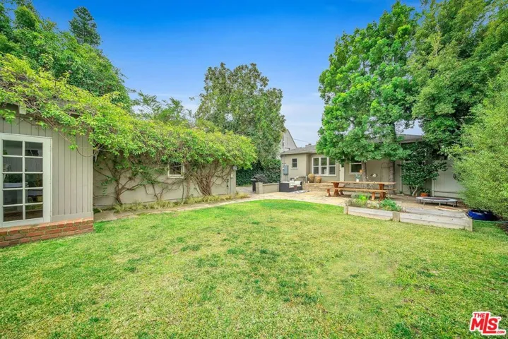 Back Yard looks back to house