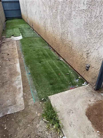 space behind garage