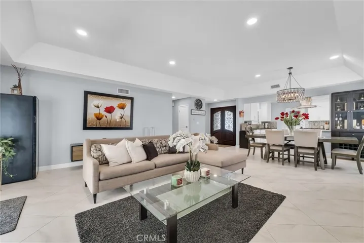 Open living floor plan is perfect for entertaining.