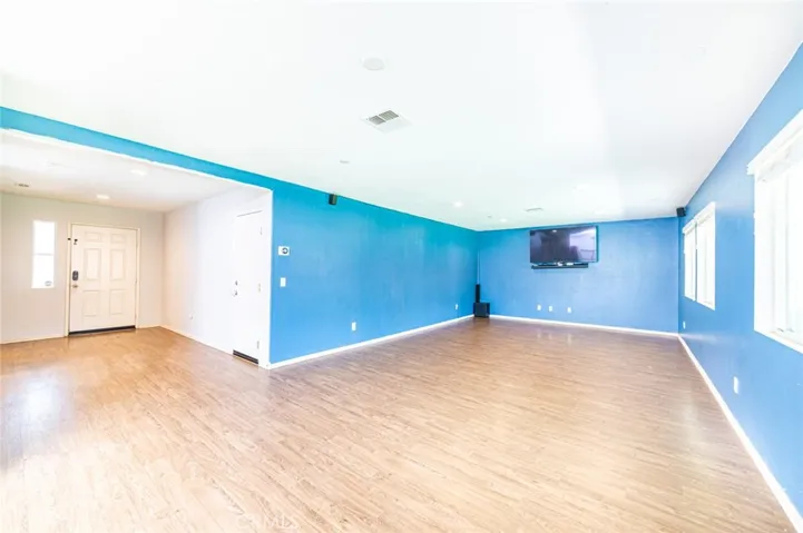 Entry way and living room