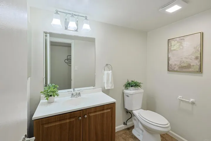 half bathroom downstairs