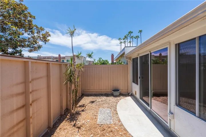 The Private enclosed Patio off the Bonus/Flex Room.