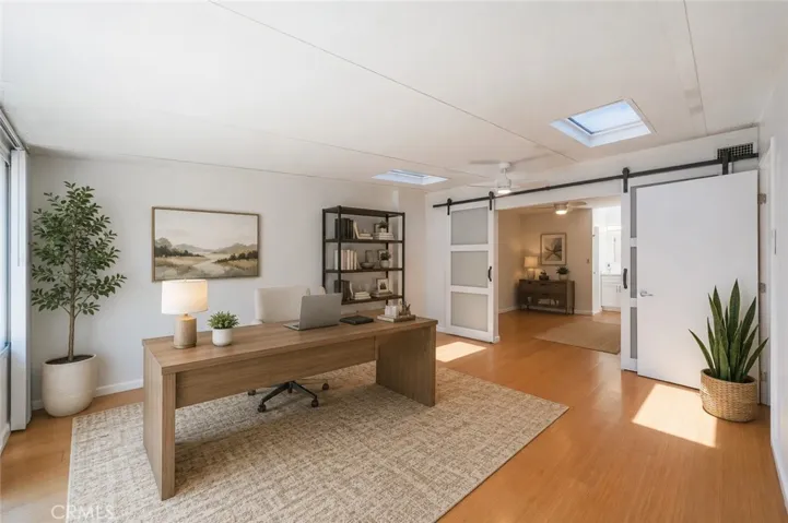 Virtually staged Bonus/Flex Room as a Home Office.