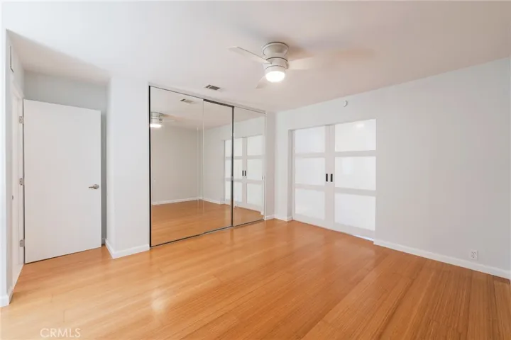 A View from the Primary Bedroom with the Barn Doors Closed.