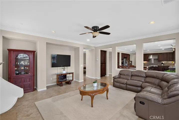 Family Room looking into Kitchen
