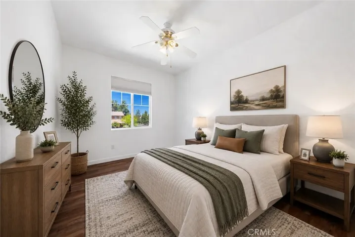 Versatile Secondary Bedroom Ideal For Family, Guests, Or A Home Office - Digitally Staged - Digitally Staged