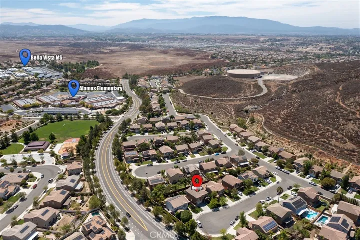 Community Aerial Featuring Nearby Parks, Schools, And Local Amenities