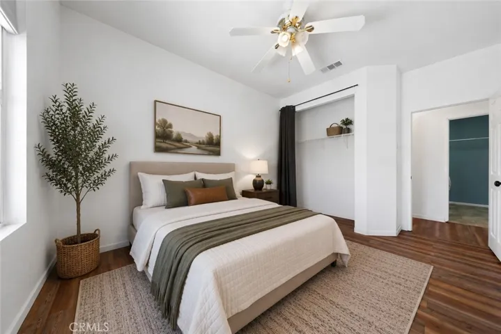 Versatile Secondary Bedroom Ideal For Family, Guests, Or A Home Office - Digitally Staged