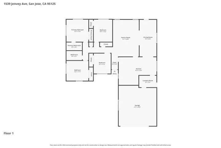 1539 Jenvey Avenue, San Jose, California 95125
